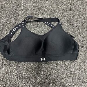Under Armour adjustable black sports bra size medium